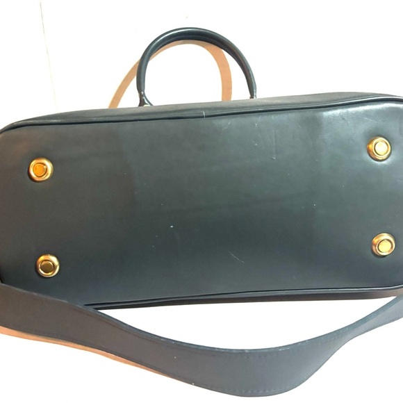 J.W. Hulme green leather satchel handbag - Picture 5 of 8